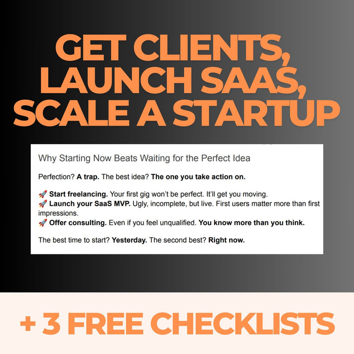 Make Money Coding: The Complete Guide to Freelance, SaaS & Startups (+ 3 Free Checklists)